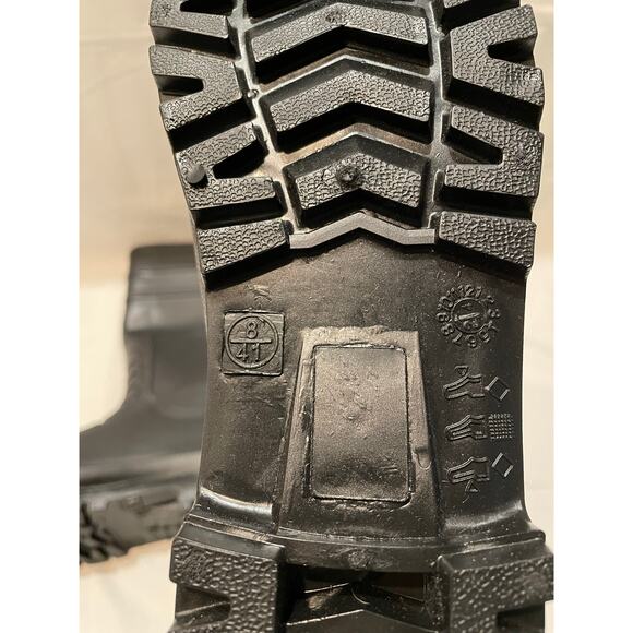 Hisea Steel Toe Waterproof PVC Rubber Rain Boots Black Size Men US: 8 main image 5
